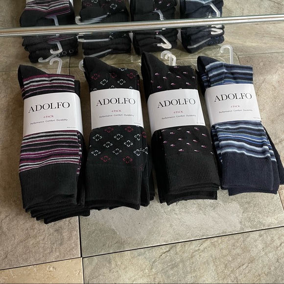 Adolfo Other - 🌻4 packs of men’s NWT Adolfo socks (16 total)